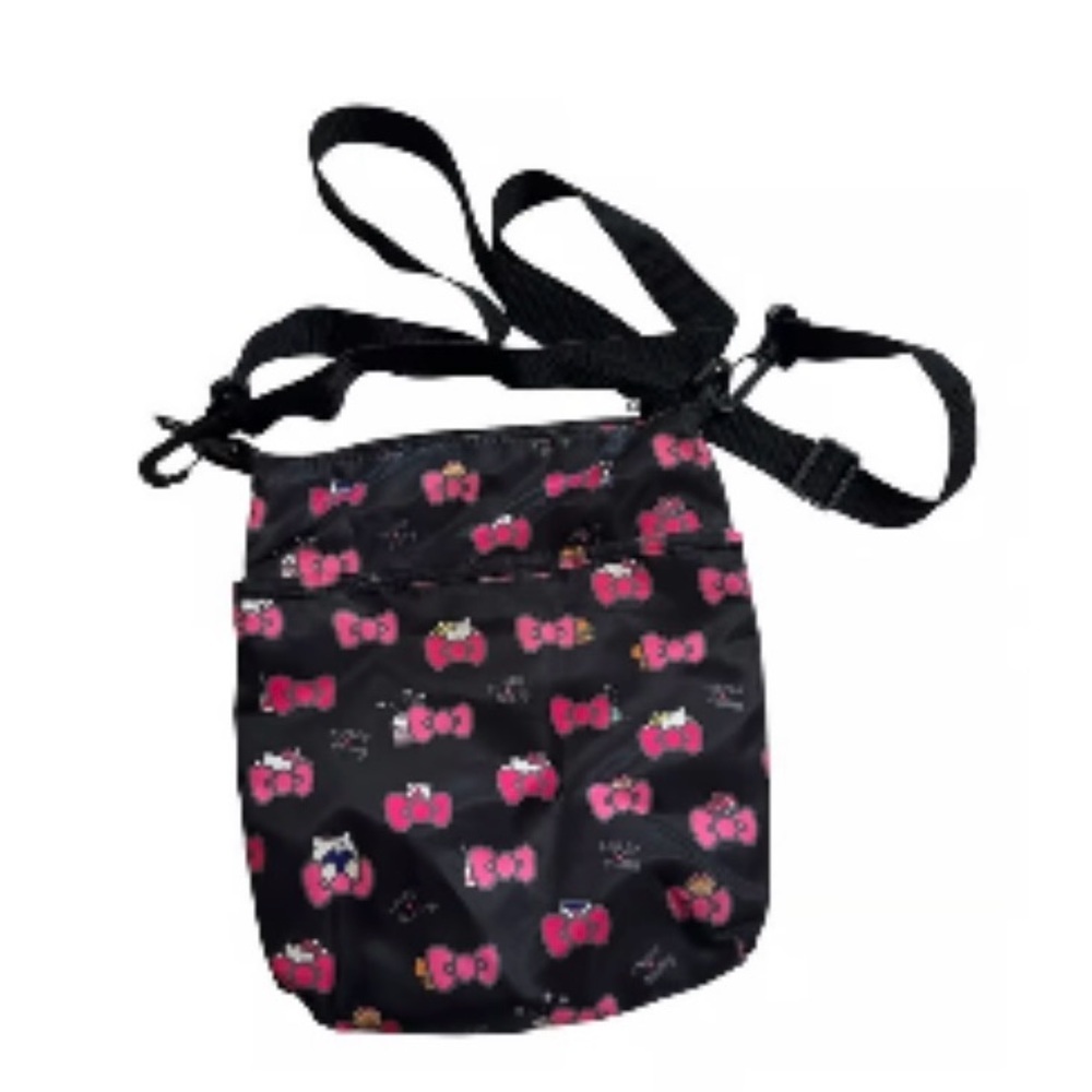 Hello Kitty Bow Crossbody Bag Soft Goth Travel Y2K - Picture 2 of 12